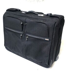 Preowned Tumi Alpha 2 Black 22” Wheeled Carry On Garment Bag 22037D2 $695